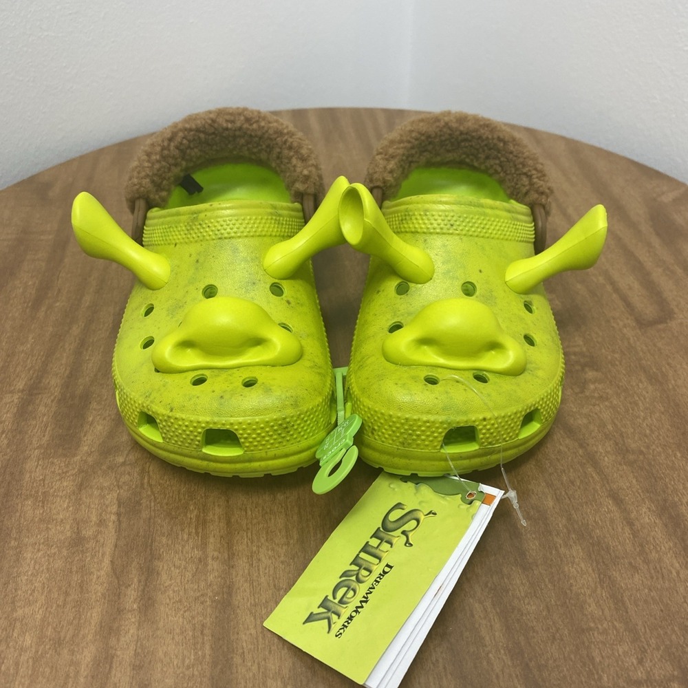 Crocs Classic Dreamworks Shrek Clog Size‎ J2 Juniors Kid's Green